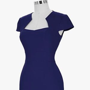 SEXY CAP SLEEVE PENCIL DRESS